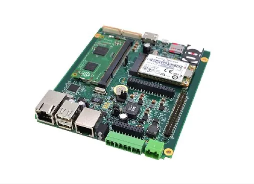 Recovered PCB — full board view